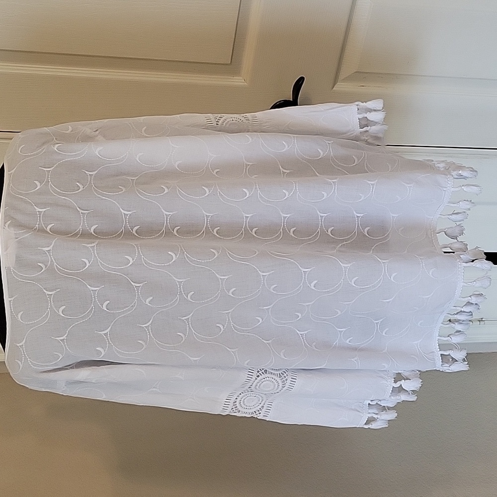 Westport White Crochet-Trim Peasant Top - Picture 12 of 12